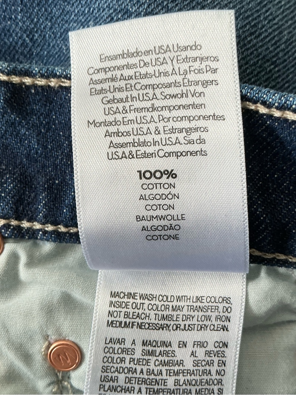 MOTHER SUPERIOR Jeans Half-Pipe Ankle Did You Brung Me Anything? Blue Size 23 - Picture 12 of 15